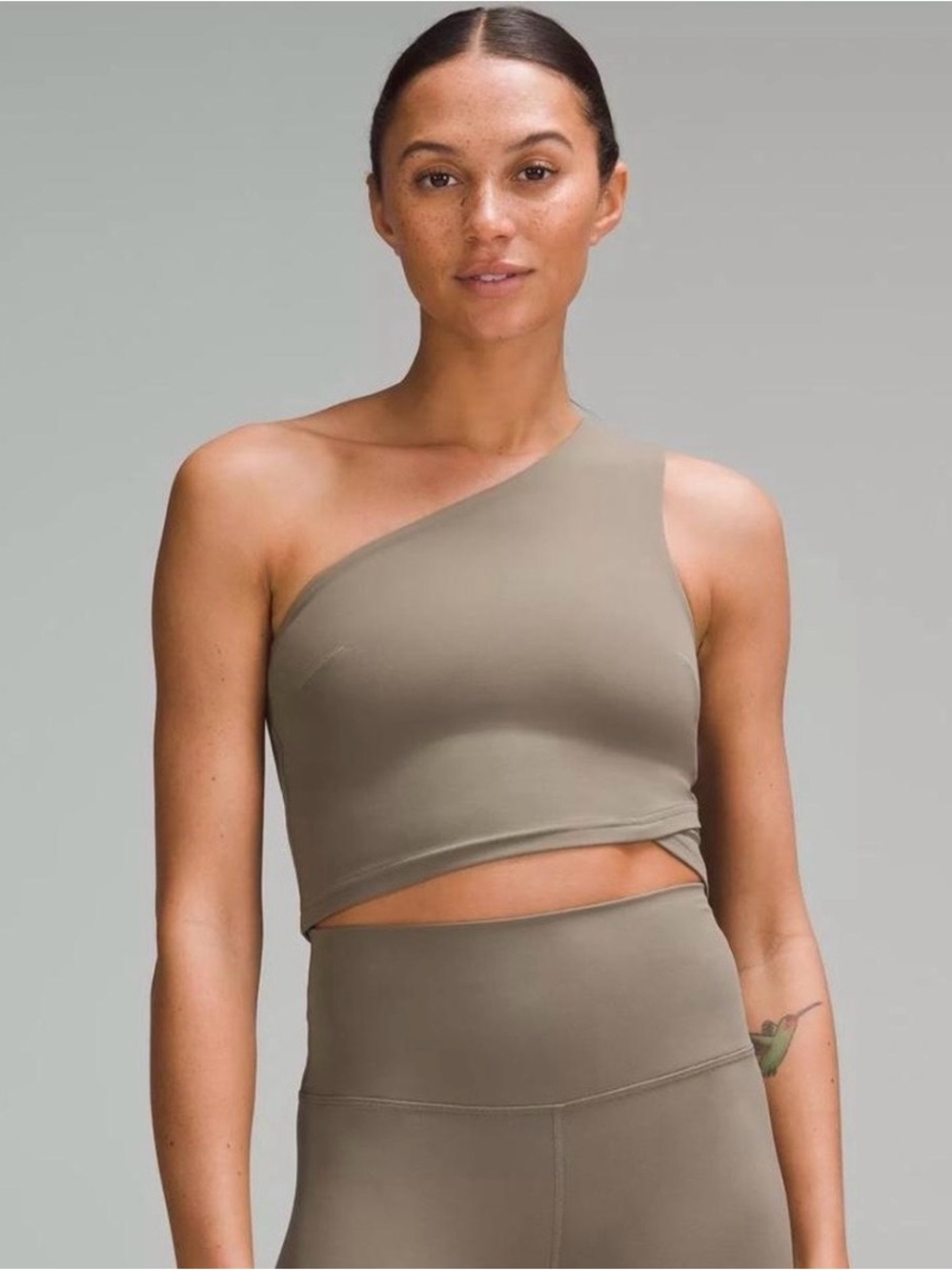Lululemon align asymmetrical one shoulder bra Top 6 nomad